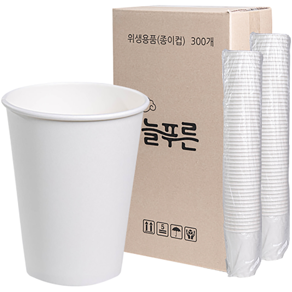 늘푸른 무인쇄 종이컵 380ml, 300개입, 1개 19,800원