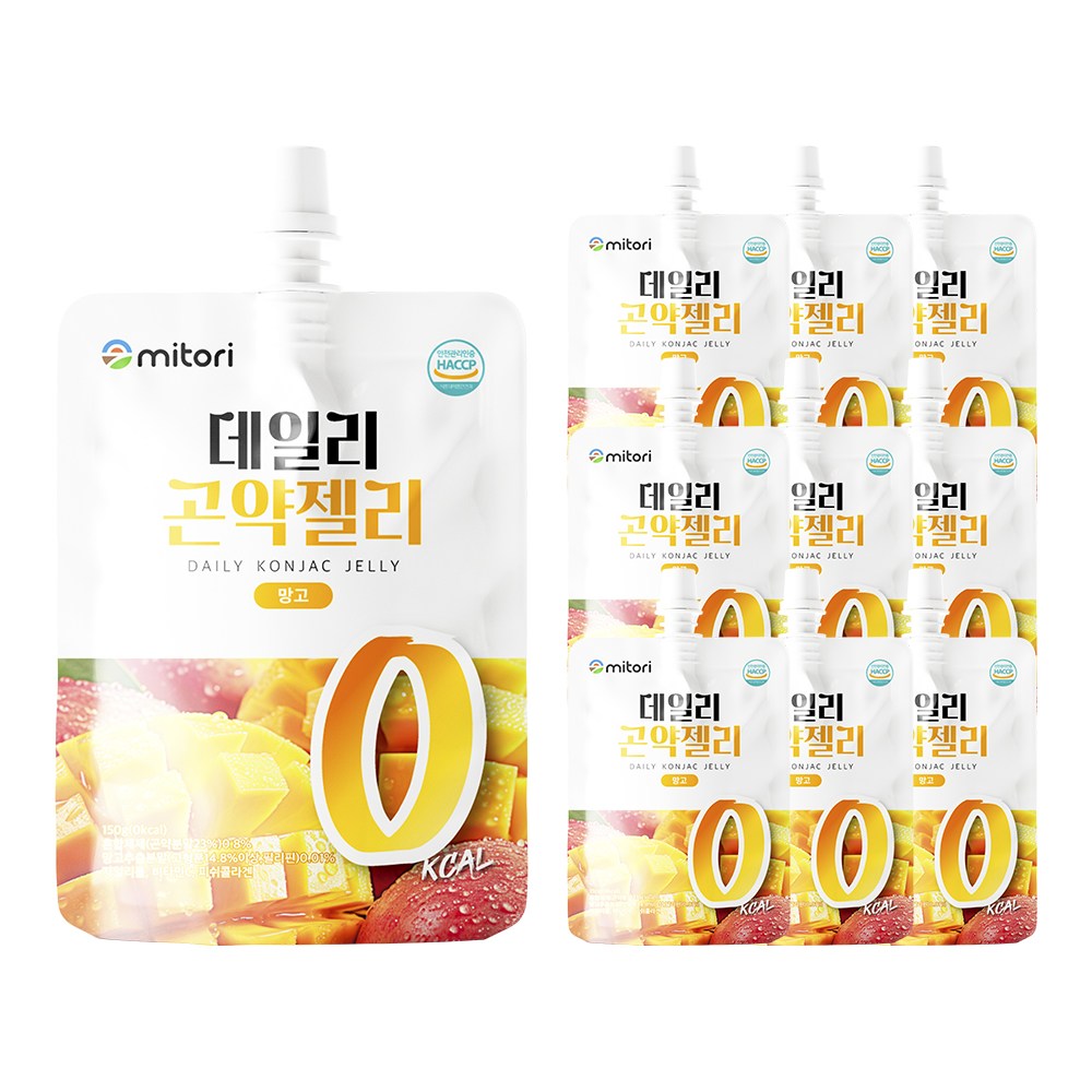 미토리 데일리 곤약젤리 0칼로리 망고맛, 10개, 150g 7,900원