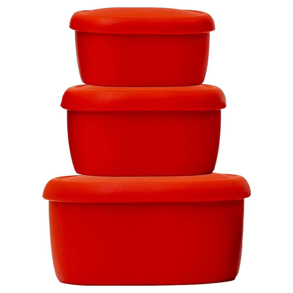 실리팟 실리콘 밀폐용기 3종 레드, 1개, 소 180ml, 중 330ml, 대 660ml 23,200원