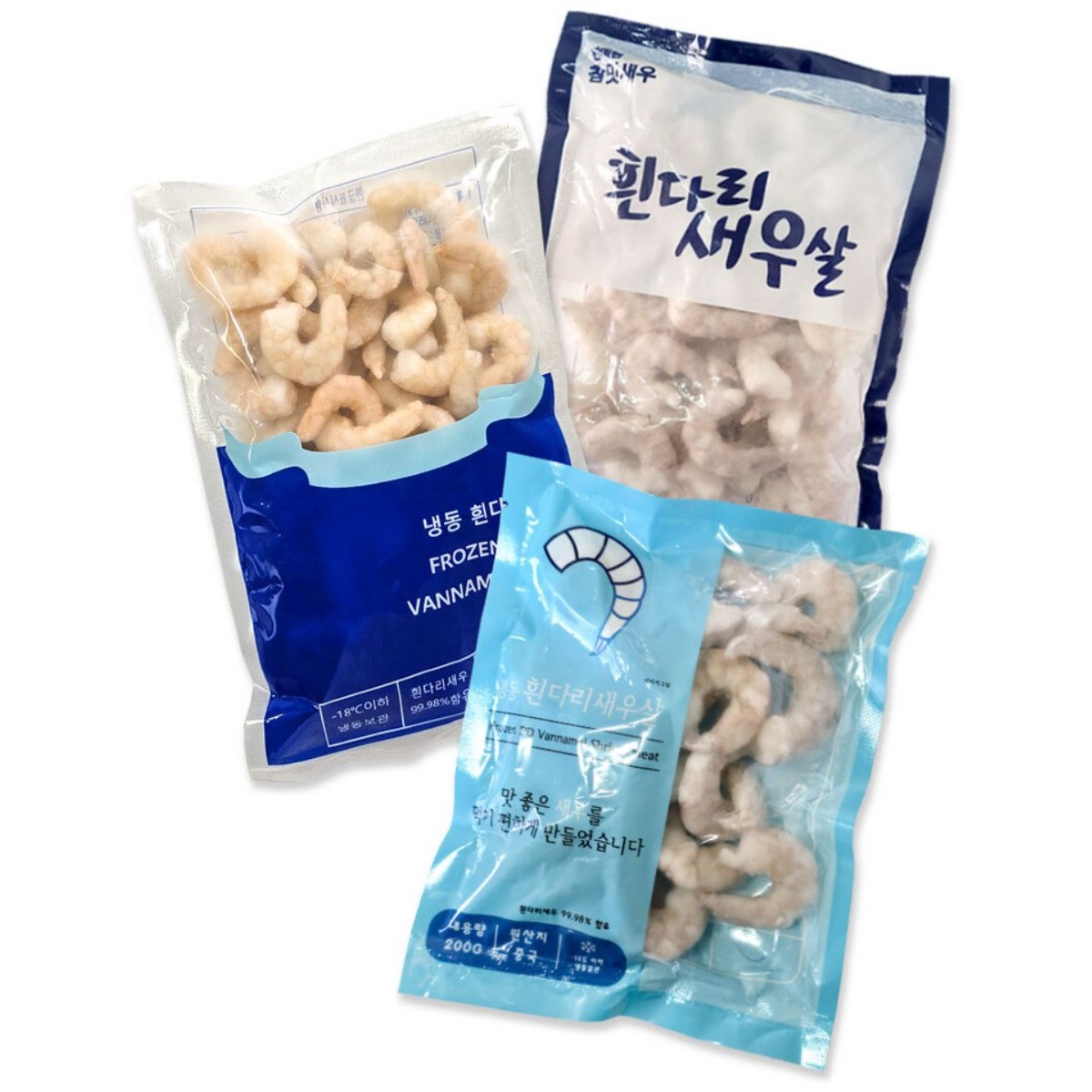 [씨기프트]생새우살 200gX10개 총 2kg 1박스 도매 업소 식자재 월남쌈 이유식 깐 새우, 31/50 39,900원