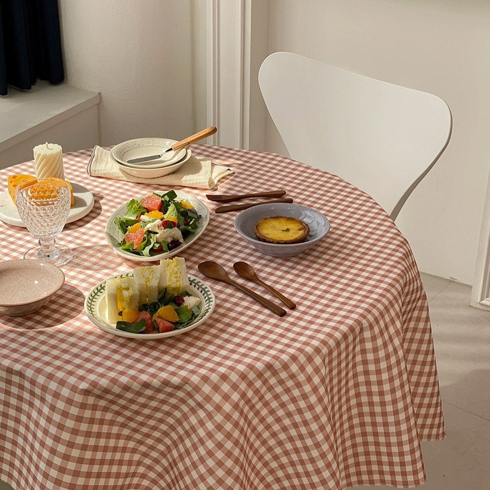 [비에스] 체크 방수식탁보 감성테이블보 2인 4인 6인 방수원단 캠핑식탁보 17,770원