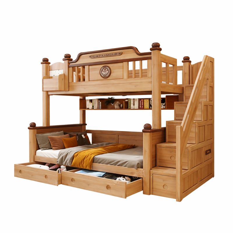 노을우드 분위기있는 북유럽풍 이층침대 / 공간활용 분리형 이층침대 벙커침대 어린이침대 2층벙커침대 장인가구 오두막침대 기숙사침대 수납형 원목 복층, B타입 2,190,000원