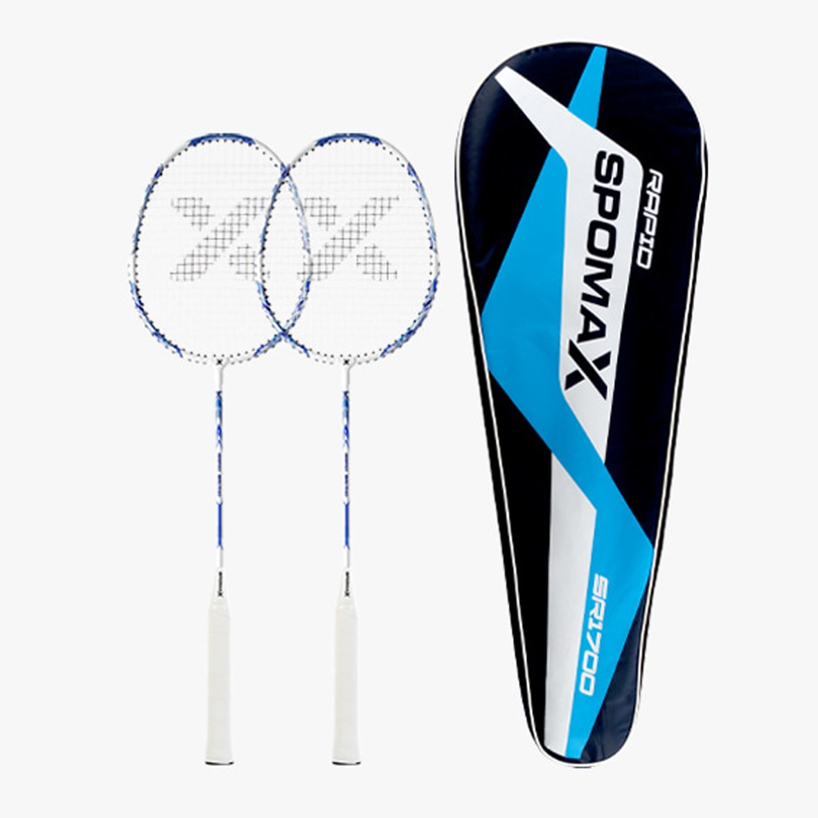 SPOMAX 래피드 배드민턴 라켓 SR1700 2p + 풀커버 세트, SR-1700, 1세트 23,800원
