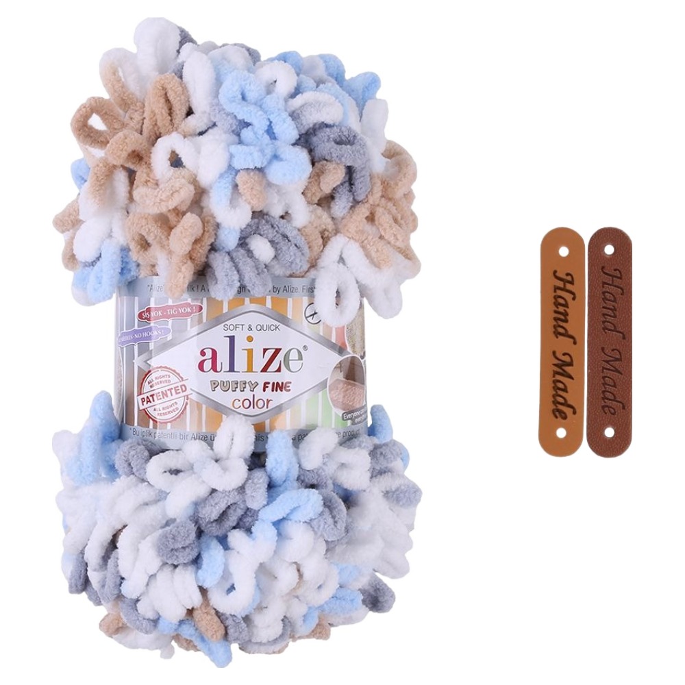 alize 핑거니팅 퍼피파인 뜨개실, 라벨 2p 5,400원