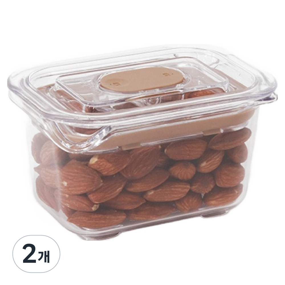 prepara 브루클린 트라이탄 밀폐용기 베이지 1호 220ml, 2개, 단품 23,800원