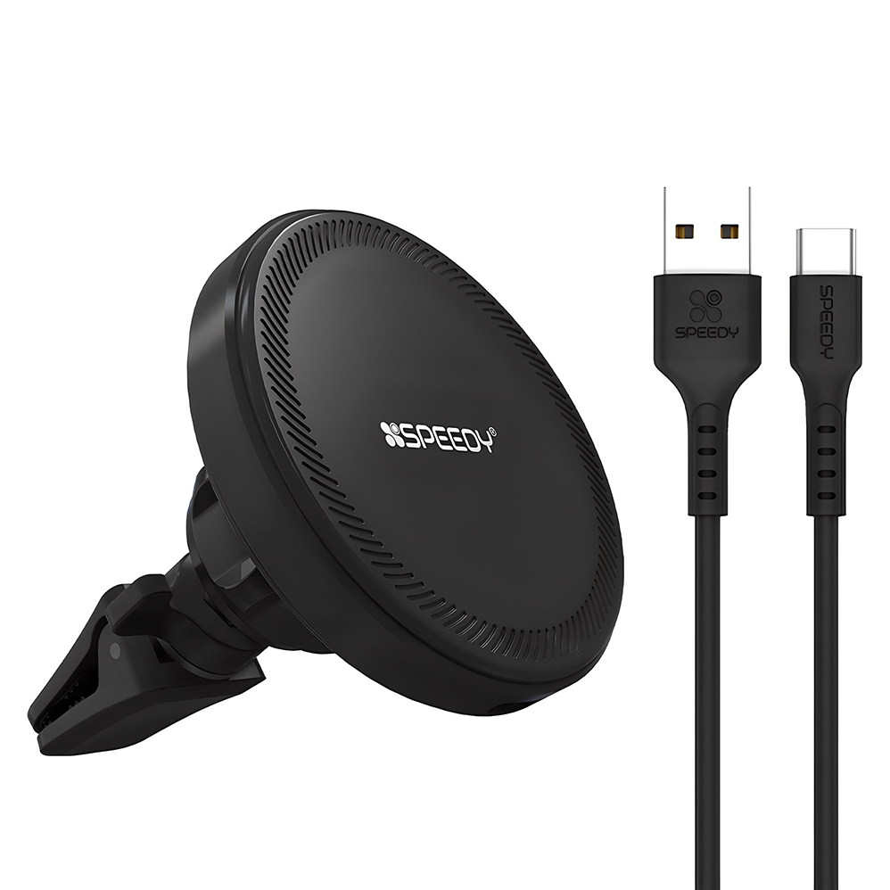 스피디 차량용 허리케인 맥세이프 고속 무선 충전 거치대 SPE-MCW1000 + C타입 케이블 9,900원