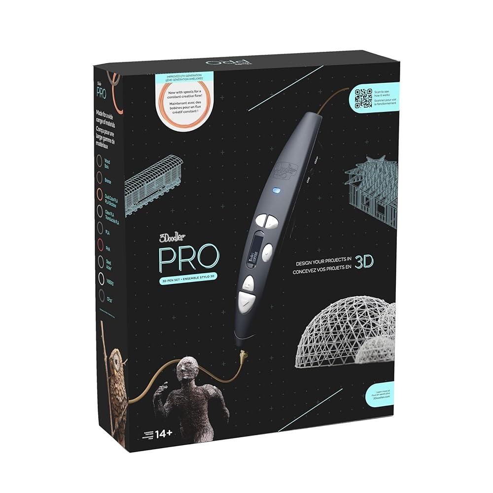 3Doodler PRO(2025) 3D 프린팅 펜, 창의적인 전문가를 위한 디자인 및 프로토타이핑 도구, 특수 플라스틱 소재, 교체 가능한 노즐 세트 등 포함 274,400원