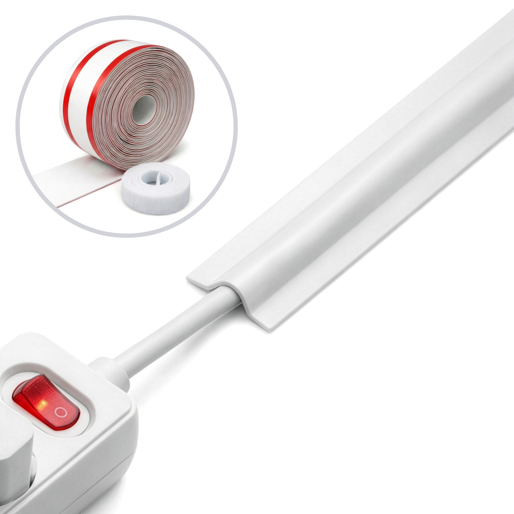 미늄 잘라쓰는 5m 대용량 전선 몰딩 가리개 선정리 벨크로, 화이트, 1세트 20,800원