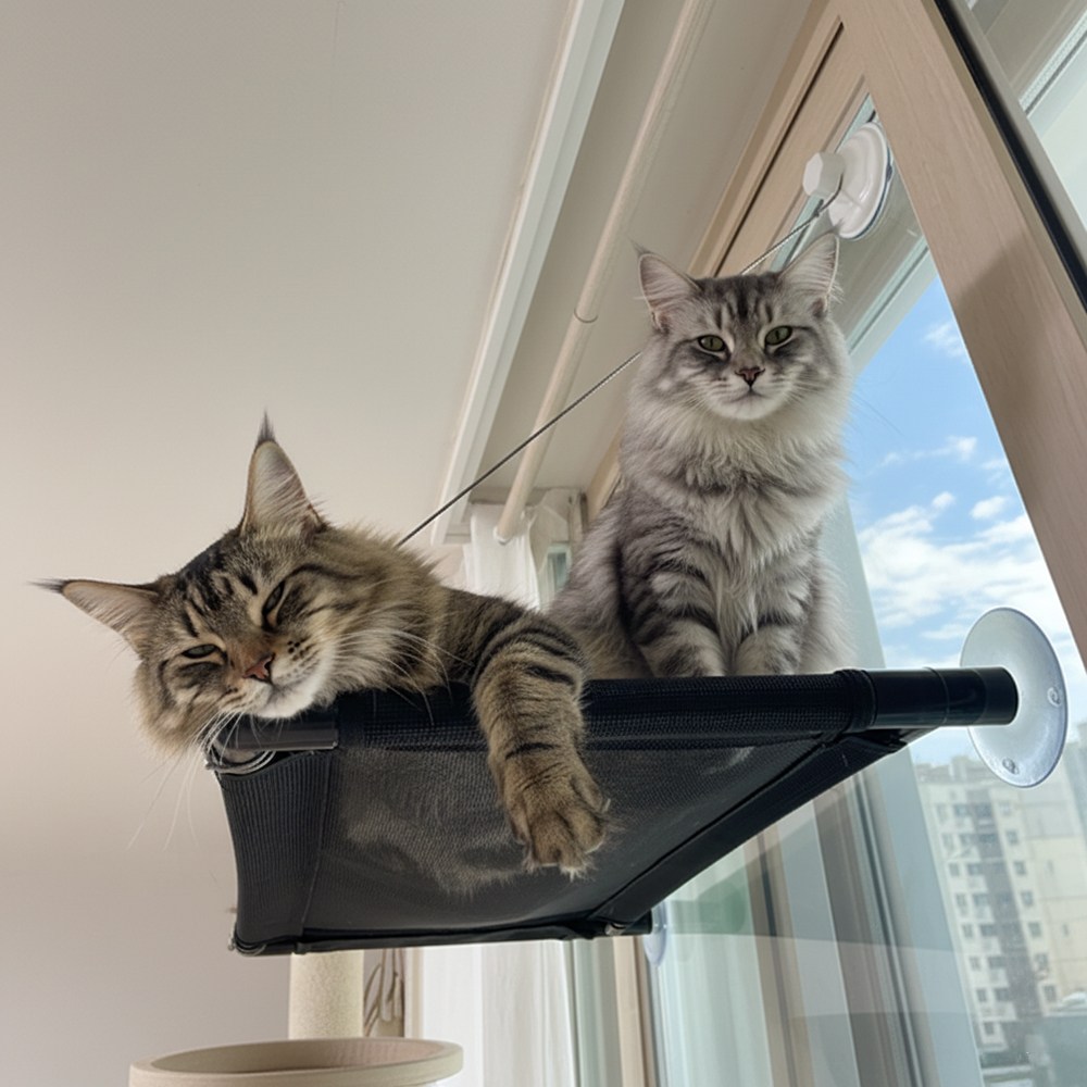 푸키 고양이 강력 흡착형 메쉬 창문 해먹 윈도우 해먹 16,880원