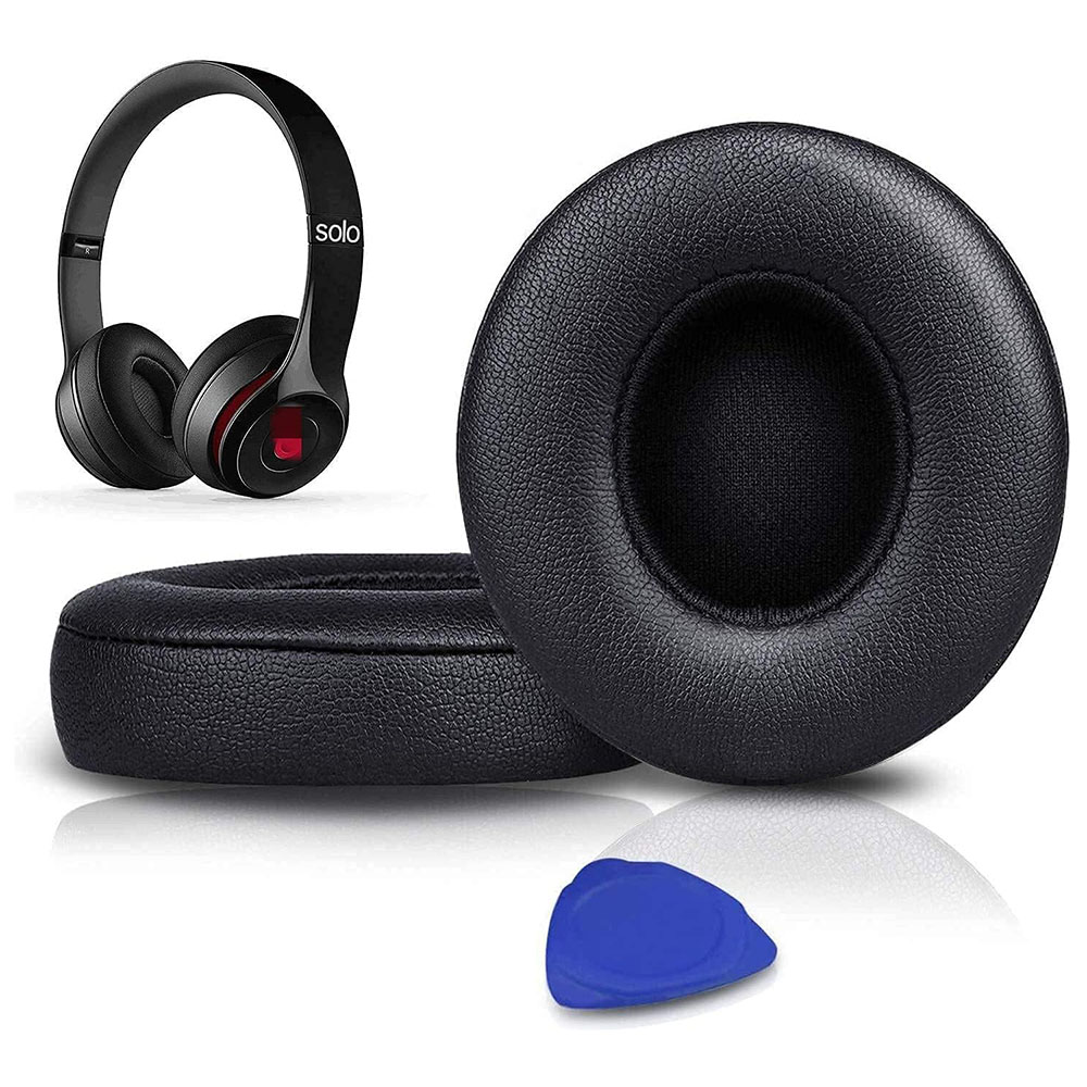 SOULWIT 교체용 이어패드-호환 모델 비츠 솔로 Beats Solo 2 / Solo 3 무선 온이어 헤드폰 - 다양한 소재 선택 가능 , 추가 두께의 쿠션, 1쌍 10,900원