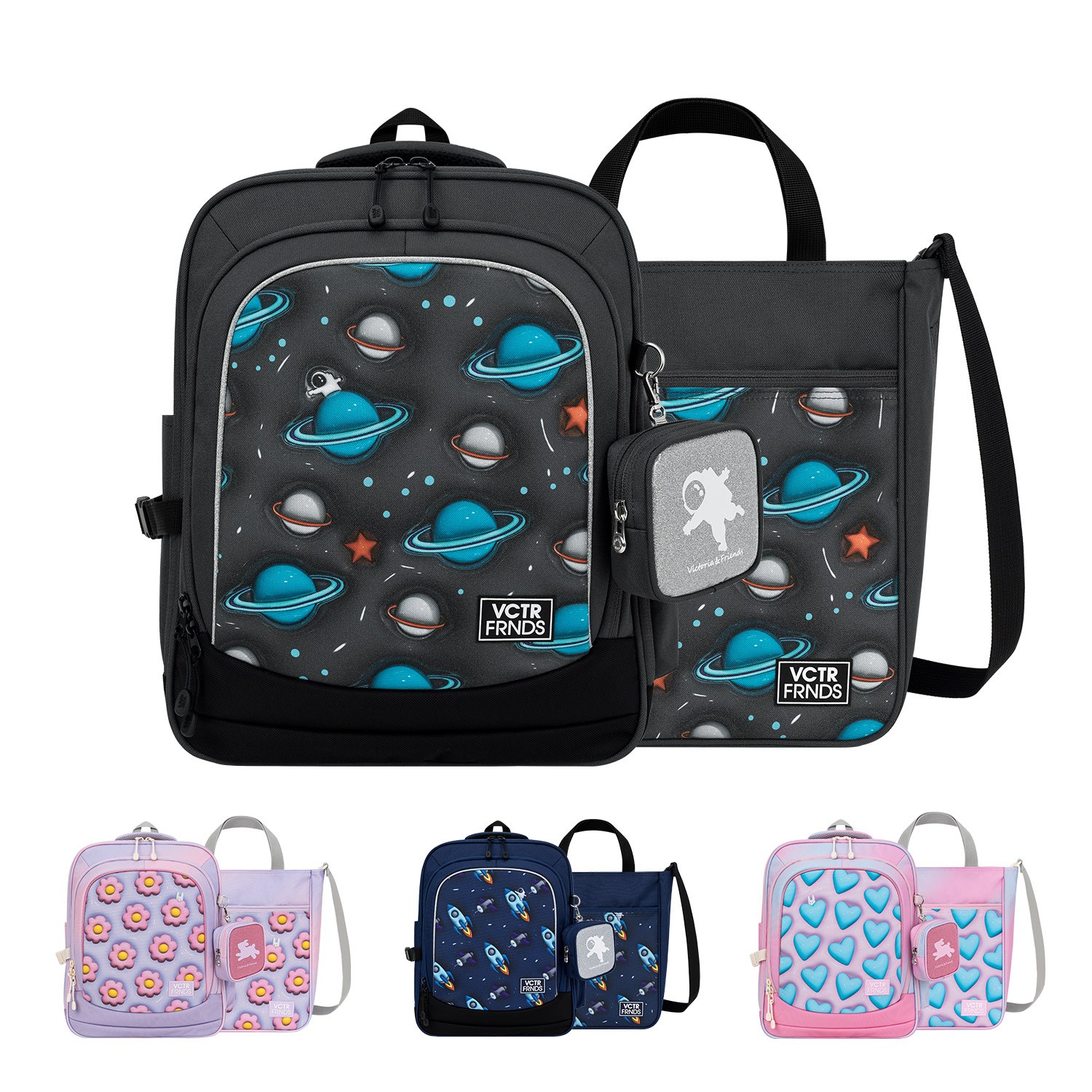 빅토리아앤프렌즈 초등학생 경량 책가방2종 얼쓰 글리터 스퀘어 (GSQ2S) 189,000원