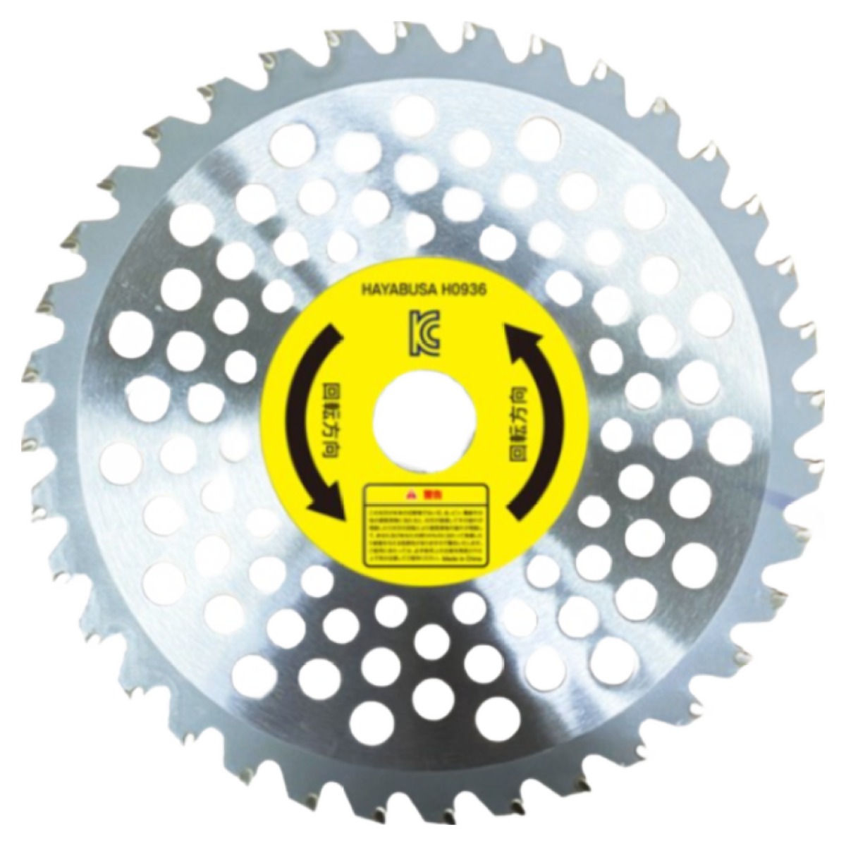 하야부사 예초기원형날 H0936 예초기당가루날 예초기날 원형날 팁쇼 북성충전예초기 BC40F3전용 LPG예초기용 KC인증 12,500원