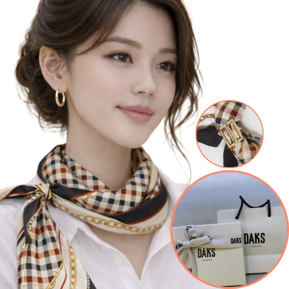 [백화점정품] 닥스 스카프 실크 100 여성 스카프 아이보리 체인프린트 쁘띠 삼각스카프&링 세트 SDEWSDCFR735 선물포장 83,900원