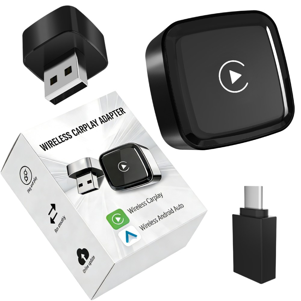 콜콜러브 무선 카플레이 안드로이드 오토 투인원 미니 스마트 자동차 어댑터 애플 iOS 10+ Android 11+ 호환 26,900원