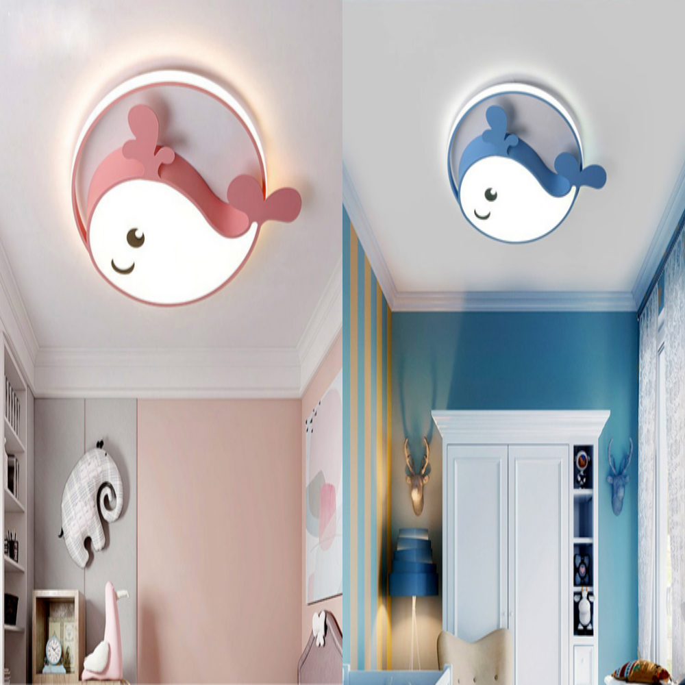 아이방조명 키즈방등 고래 LED 방등, 블루 99,000원