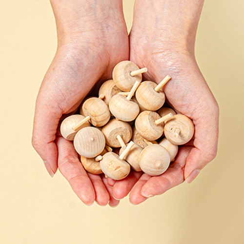 가을만들기 나무 도토리팽이100개 명절 전통놀이, 나무도토리팽이100개입KBMK 26,000원