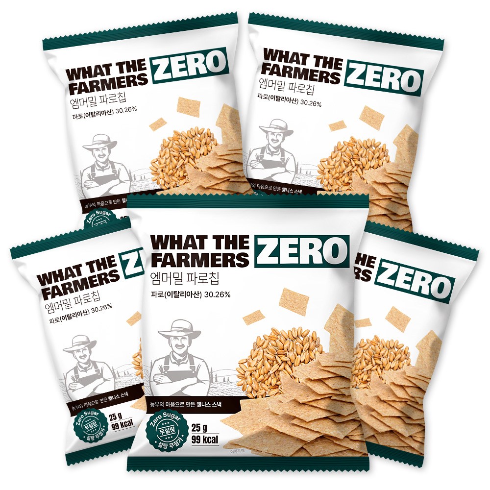왓더파머스 열풍으로 구운 국내생산 건강한 저당 다이어트간식 파로칩, 25g, 5개 9,900원