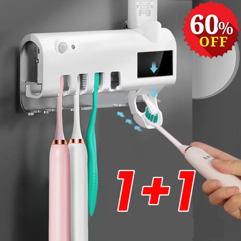 1/1+1 휴대용 무선 자외선 칫솔 살균기 거치대 건조기 다기능 칫솔걸이 13,800원
