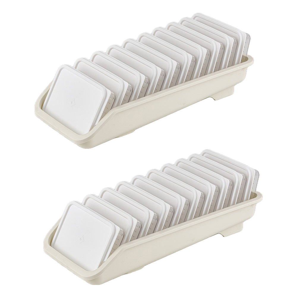 이지앤프리 스테커블 전자레인지 냉동밥 보관용기 20p + 트레이 2p 세트, 22개, 1세트 40,850원