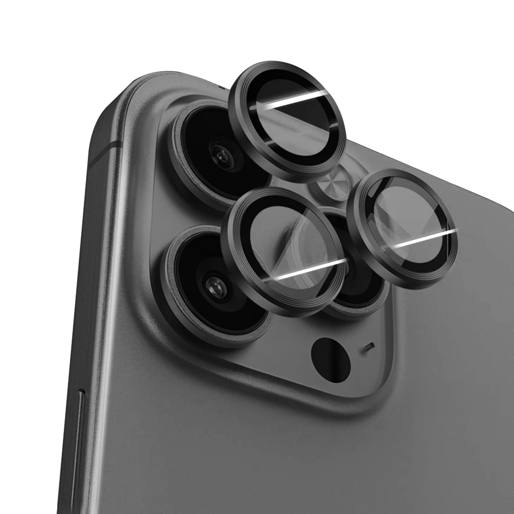 수호자 메탈링 아이폰 카메라 렌즈 액정보호필름 세트, 메탈 블랙, 1개 7,900원