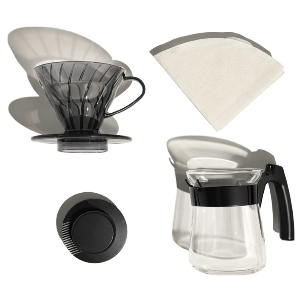 하리오 1인용 미니 핸드드립 세트구성 홈카페 드리퍼+서버+필터40매 포함 발렌타인데이 설선물세트, 드리퍼(1개)+서버(1개)+필터(40매), 1세트, 300ml 24,990원