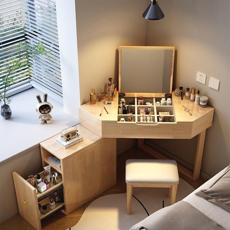 원목 코너 화장대 협탁 옆 세트 침대 책상 서랍장 일체형 원목화장대 화장대세트 수납화장대 화장대서랍 미니화장대 거울화장대, 맞춤 주문 185,400원