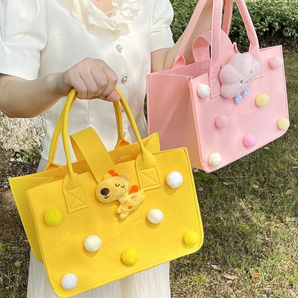 펠트가방 만들기 DIY키트 펠트인형가방 꾸미기 인형장식 만들기세트 손가방 천가방 장바구니 3,600원