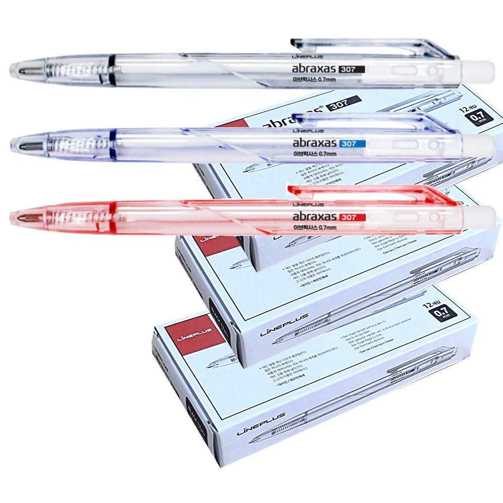 대영바인텍 라인플러스 아브락사스 저중심볼펜 0.7mm (36자루) 12,900원