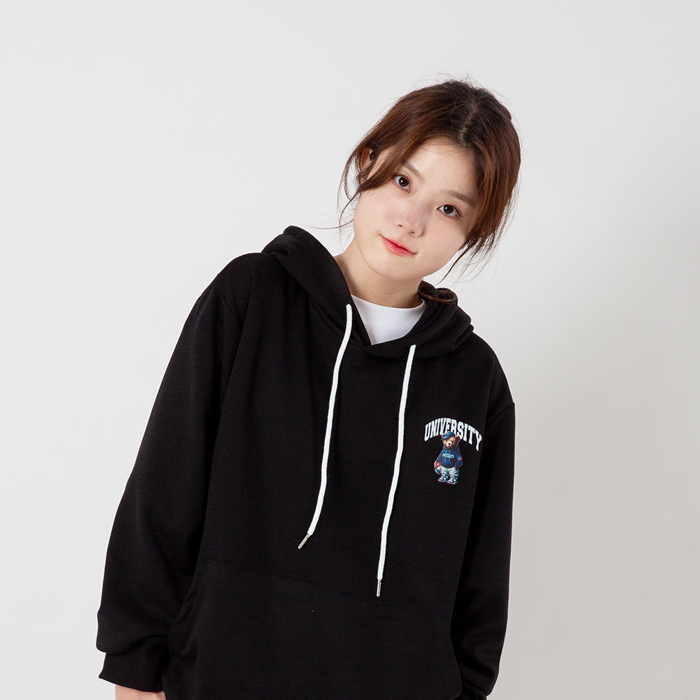 블루 농구 곰 후드티 티셔츠 색상 4종 캐주얼 오버핏 루즈핏 프린팅 빈티지 데일리 편한 커플티 남자 여자 남녀공용 38,400원