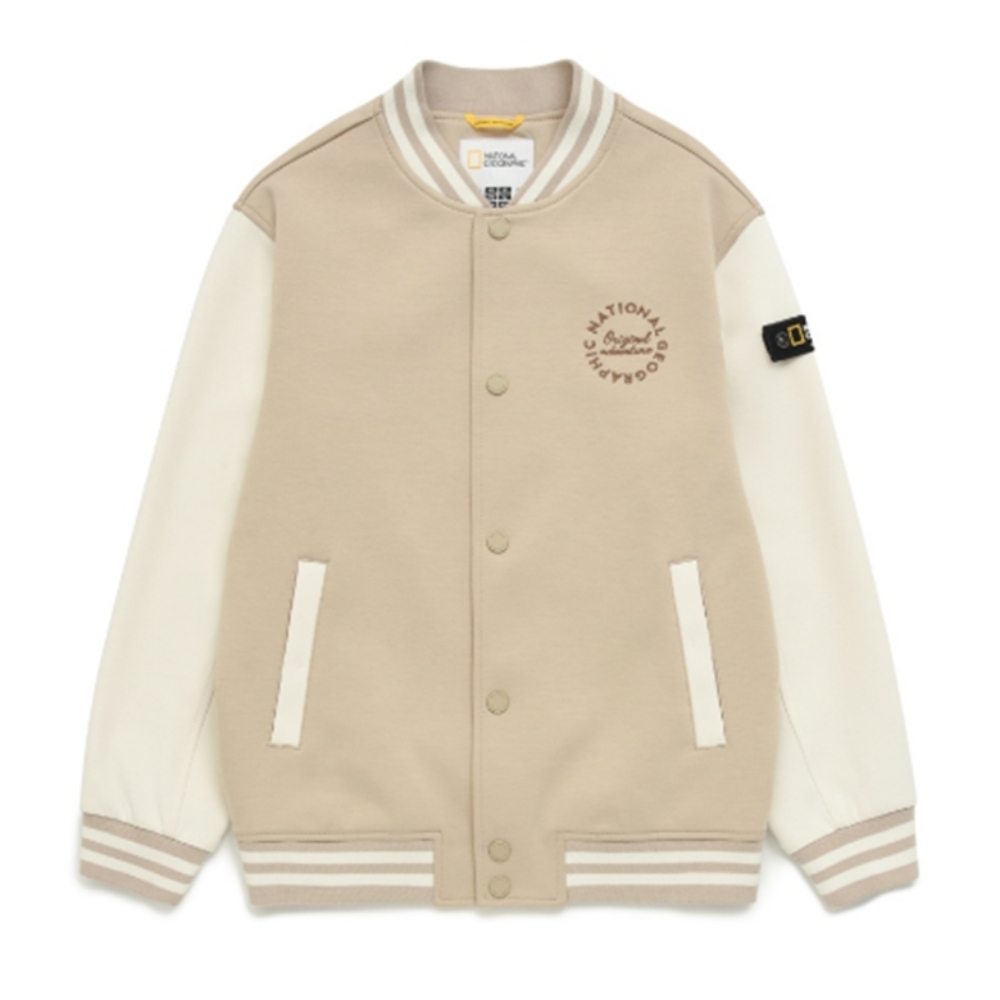 [국내매장판] 내셔널지오그래픽키즈 저지 베이스볼 점퍼 아동 초등 야구점퍼 바람막이 자켓 베이지 195,000원