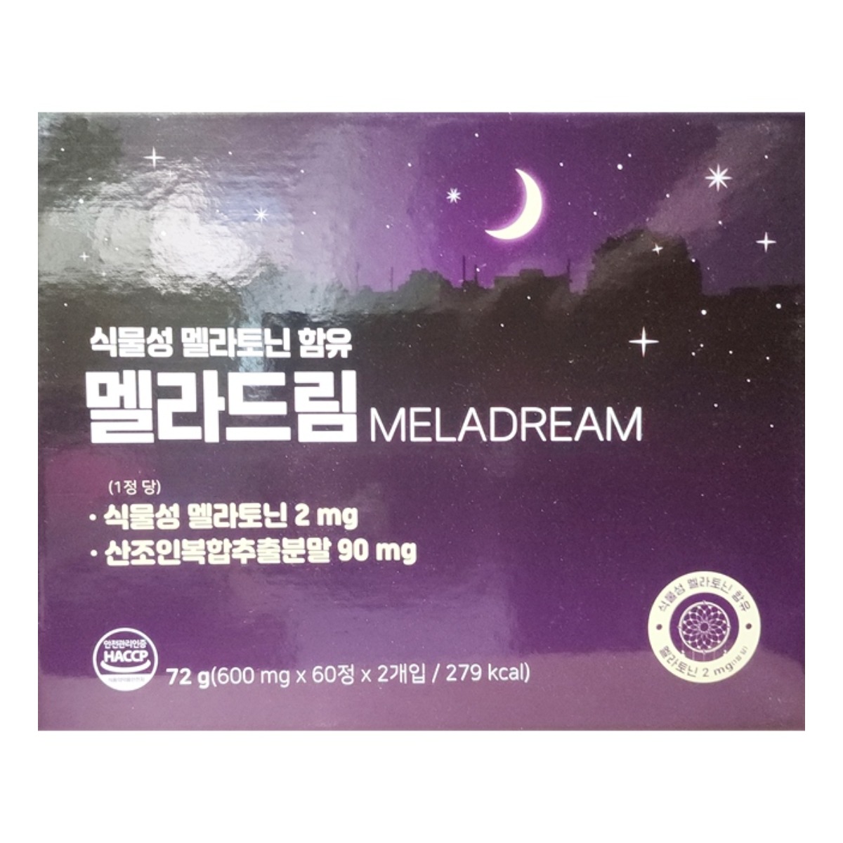 약국용 멜라드림 60정x2개(4개월) / 식물성 멜라토닌 산조인 토마토 수면, 1개, 120정 68,000원