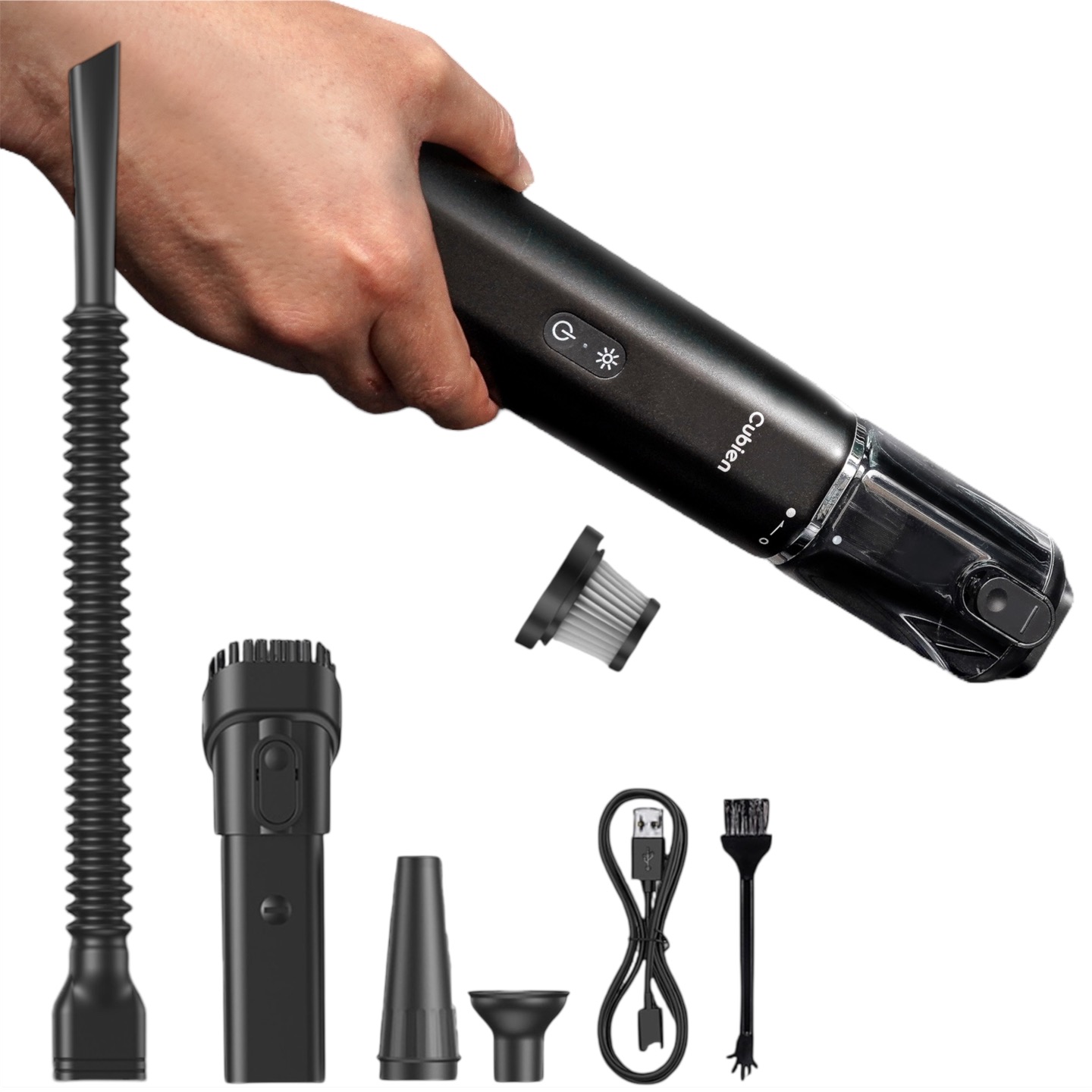 쿠비엔3in1 진공압축 미니 에어건 최강 19000pa 국내인증 무선 핸디 차량용 청소기 CP23-101 67,800원