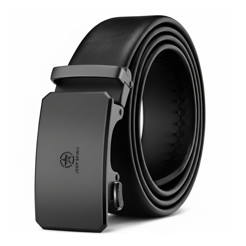 지프스피릿 남성 가죽 자동버클 벨트 정장 캐주얼 허리띠 3.5cm 26,900원