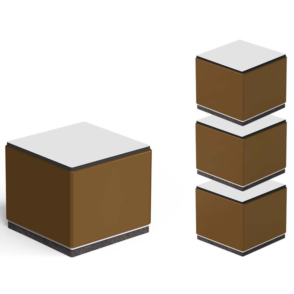 모락 가구 다리 높이 조절 탄소강 받침대 4개입 5CM, 1개, 브라운 14,900원