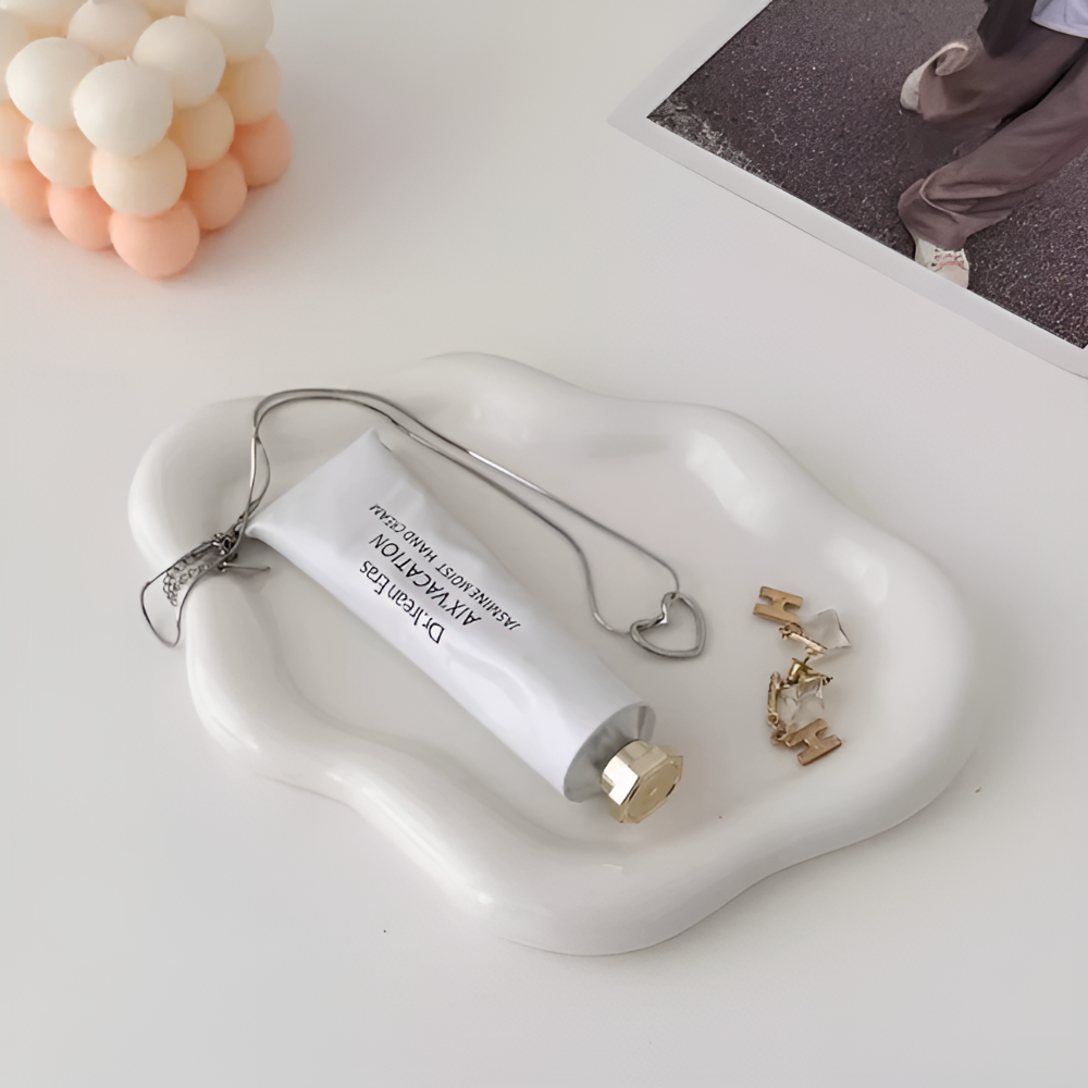 몽벨르 인테리어 물결 악세사리 트레이, 화이트 7,880원