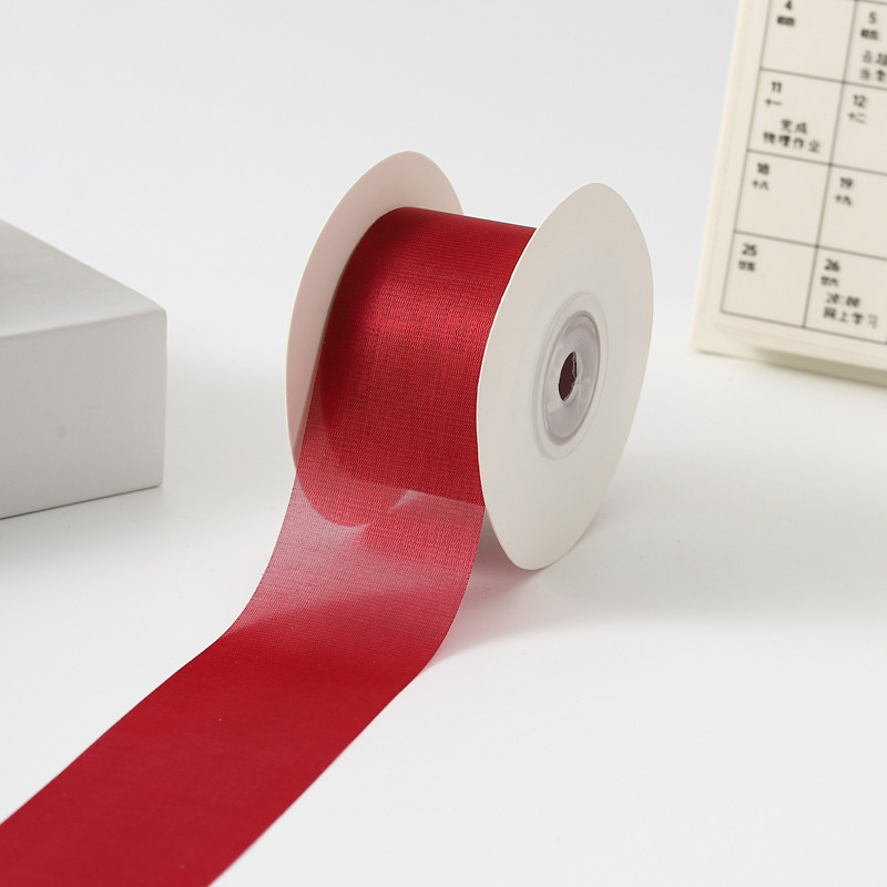 올리브파티 밀키 실크 오간디 리본 4cm 20야드 18M 청첩장 선물포장 7,500원