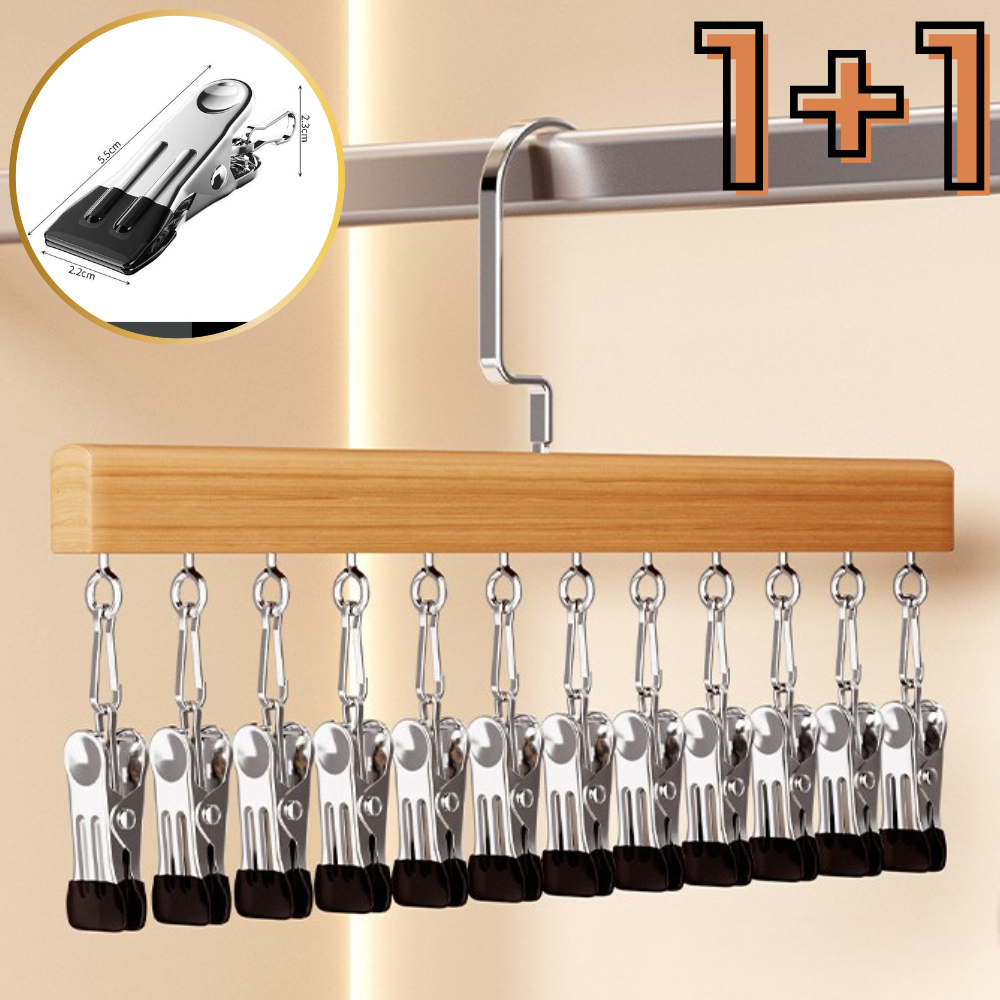 통품스토어 12구 1+1 다용도 깔끔한 모자걸이 모자 정리대 옷걸이 12,500원