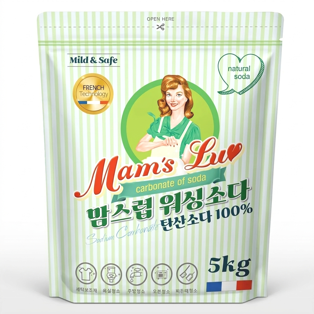 맘스럽 워싱소다 탄산소다 초강력 세탁보조제 100% 탈취인증, 5kg, 1개 10,200원