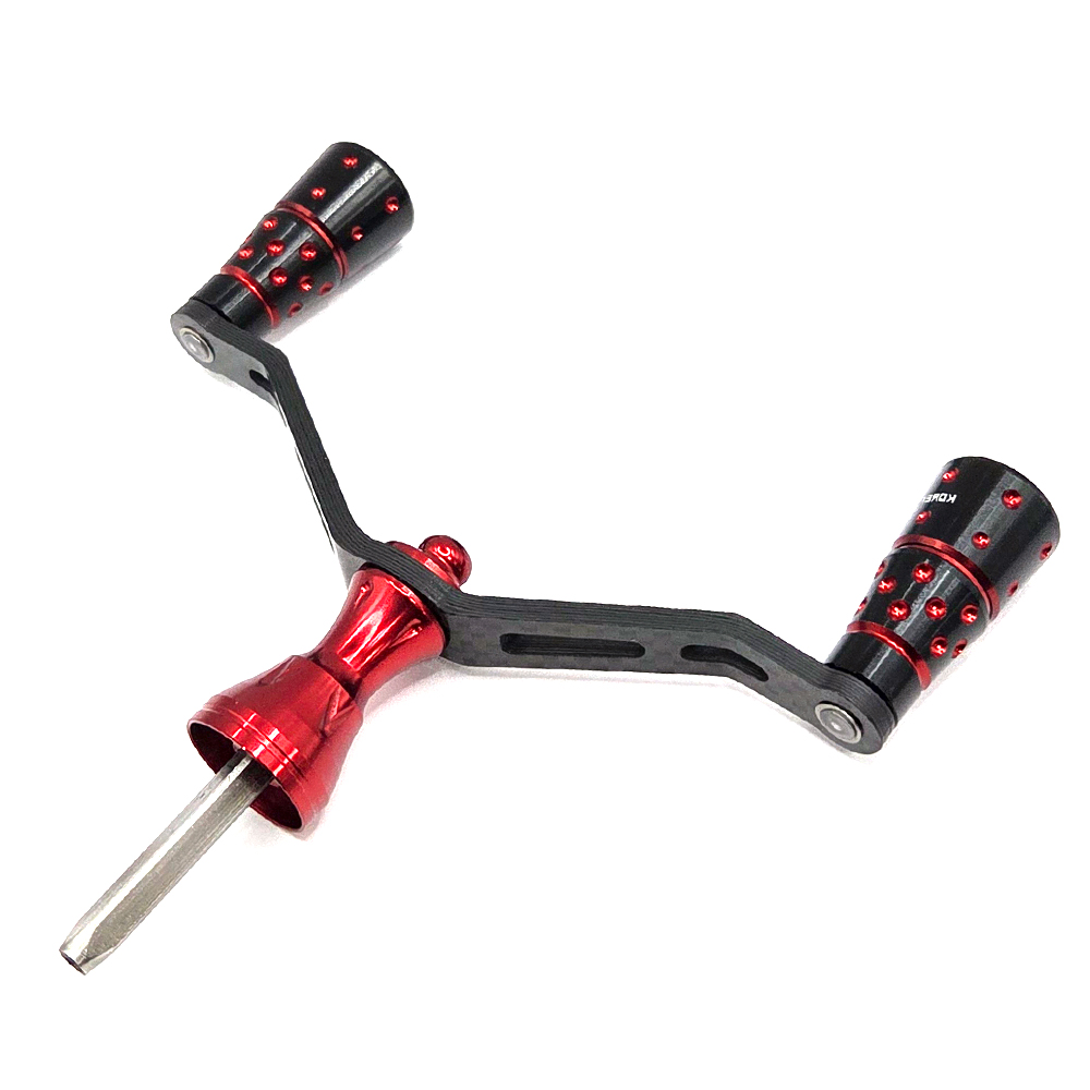 시마노 다이와 스피닝릴 더블핸들 튜닝핸들 루어 튜닝 노브 초경량, 레드(120mm), 다이와용6각(관통형) 30,000원