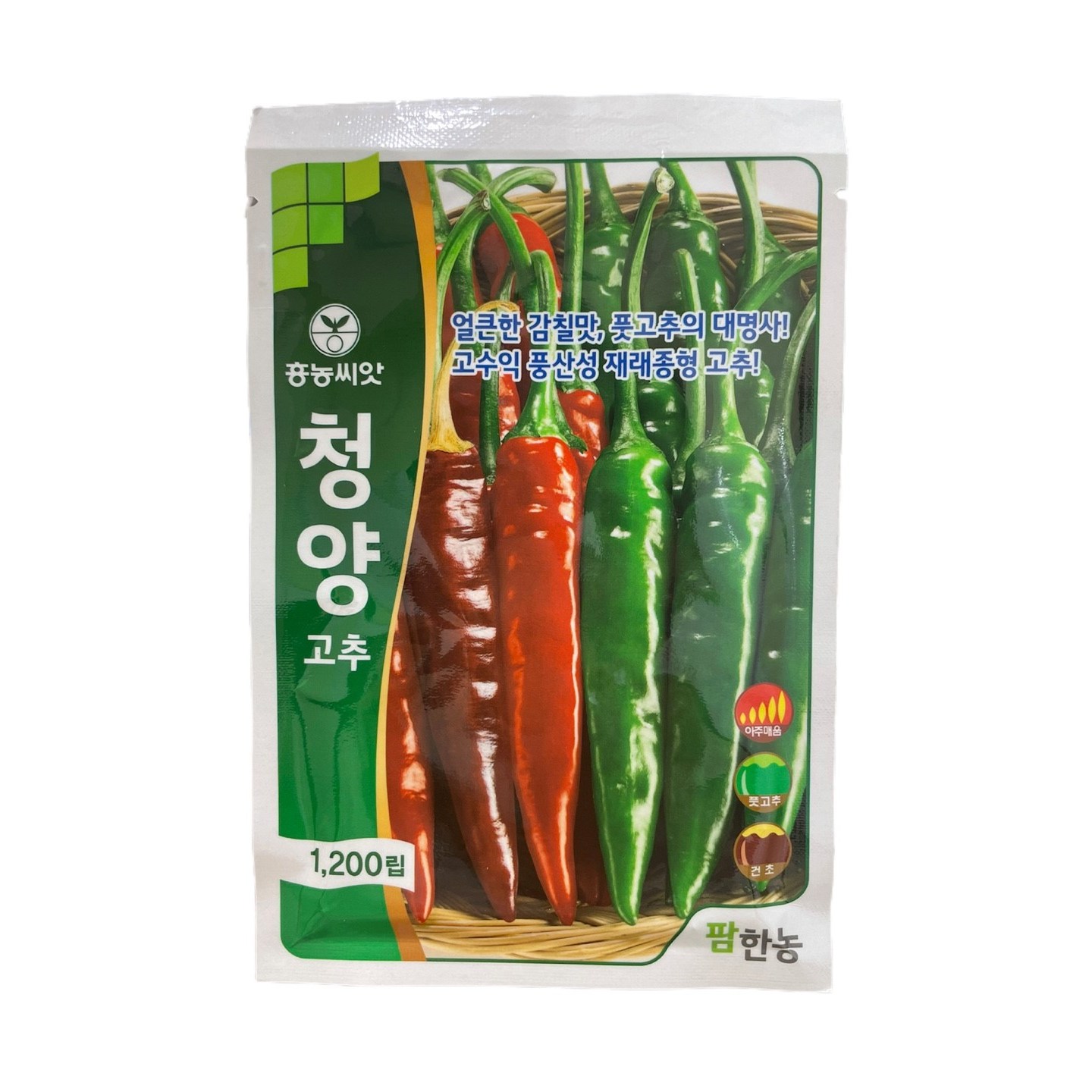 [2026년] 청양고추 씨앗 풋고추 종자 1200립 팜한농, 1개 34,000원
