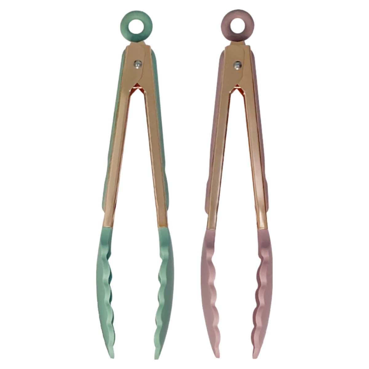 [백화점입점브랜드]am 파스텔 실리콘 로즈골드 집게 / 단품 주방 캠핑집게 요리핏센 이유식 열탕소독 위생적, 민트, 1개 12,900원