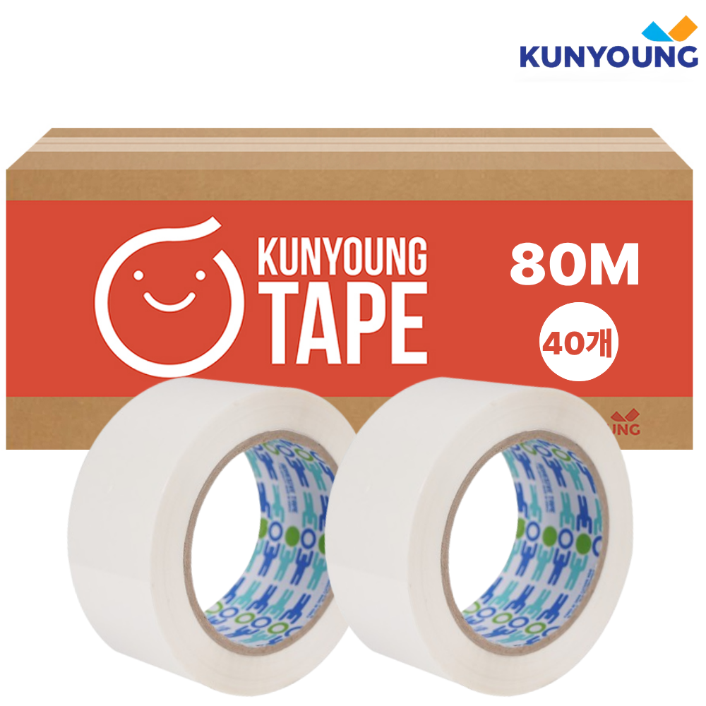 건영 박스테이프 48mm x 80M 컬러 흰색 42,100원