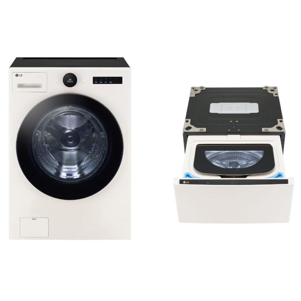 LG전자 트롬 오브제컬렉션 세탁기 + 미니워시 세트 FX25EARX 25kg + 4kg 방문설치 2,595,400원