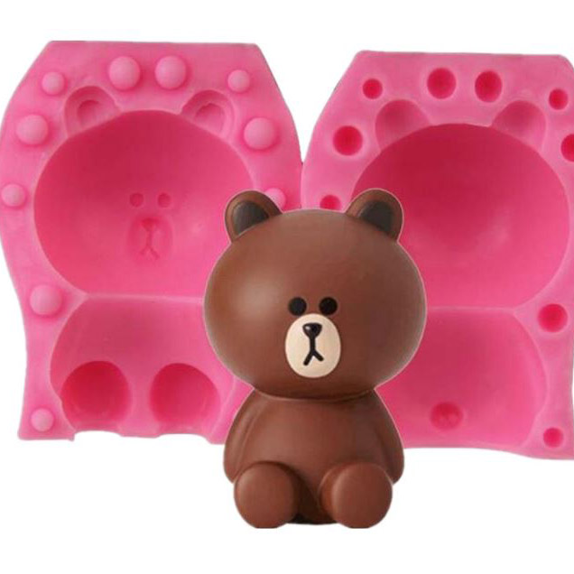 앵글띵 멀뚱멀뚱 곰돌이 양면 입체 실리콘 몰드 7,490원