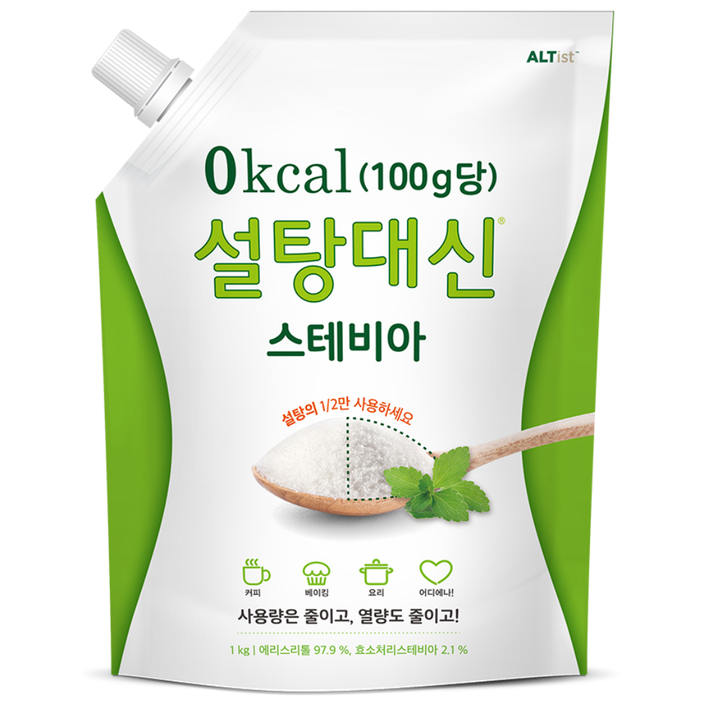 설탕대신 스테비아 대용량 에리스리톨 효소처리 설탕대체 1kg, 1kg, 1개 14,800원