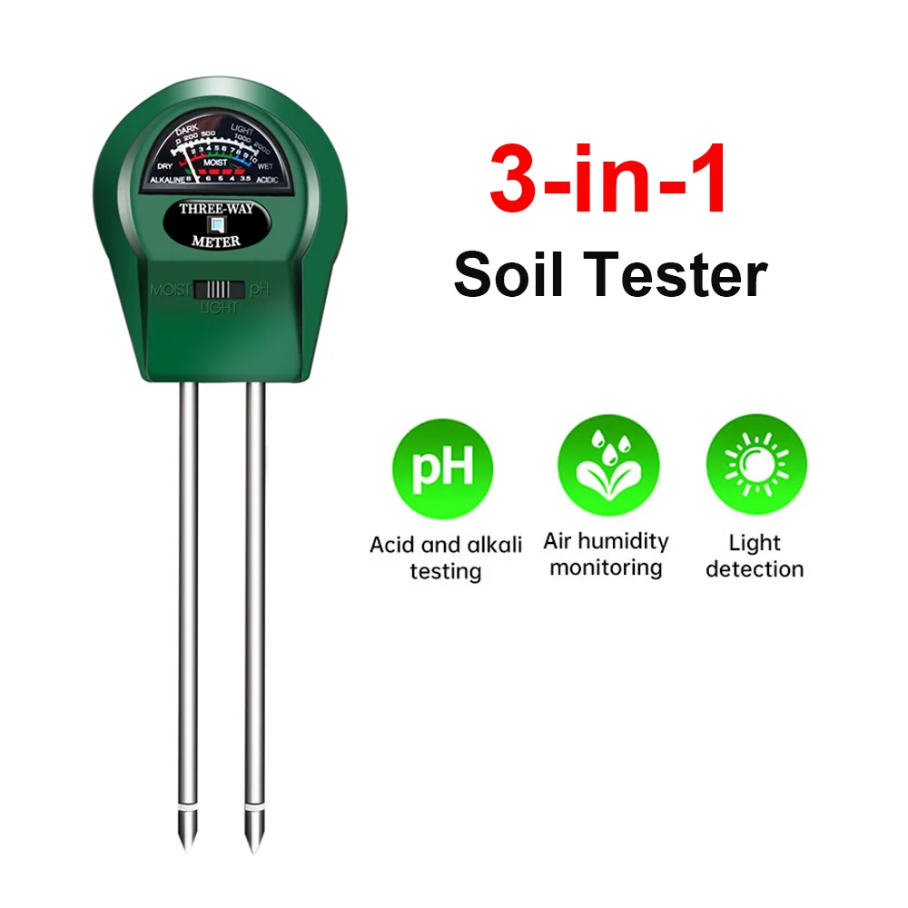 35 in 1 디지털 토양 수분 측정기 PH 휴대용 토양 비옥도 PH 온도 햇빛 감지기 정원 식물 재배용 13,000원