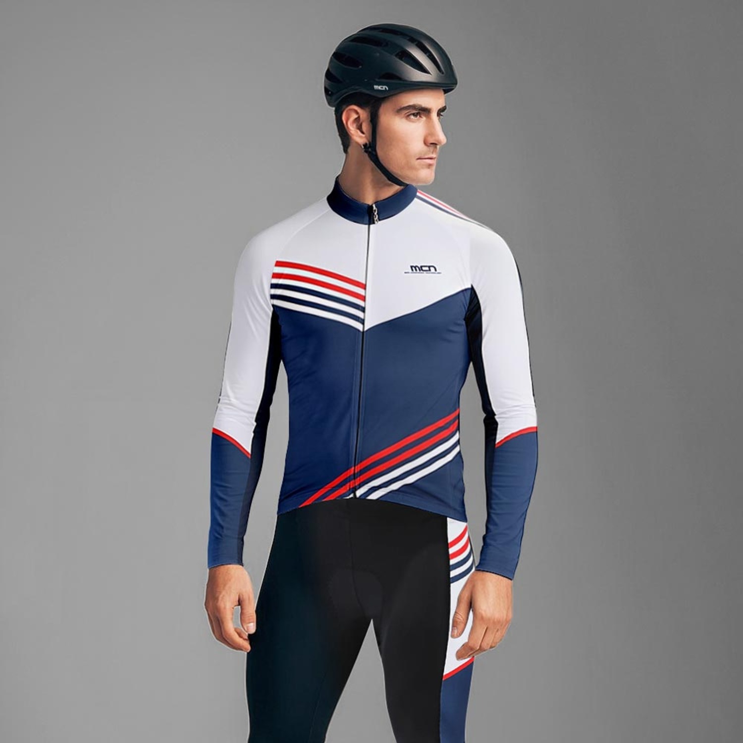 MCN 벤투스 자전거 사이클 라이딩 복장 긴팔 의류 상하의 세트 패드 포함 기능성 져지 198,900원