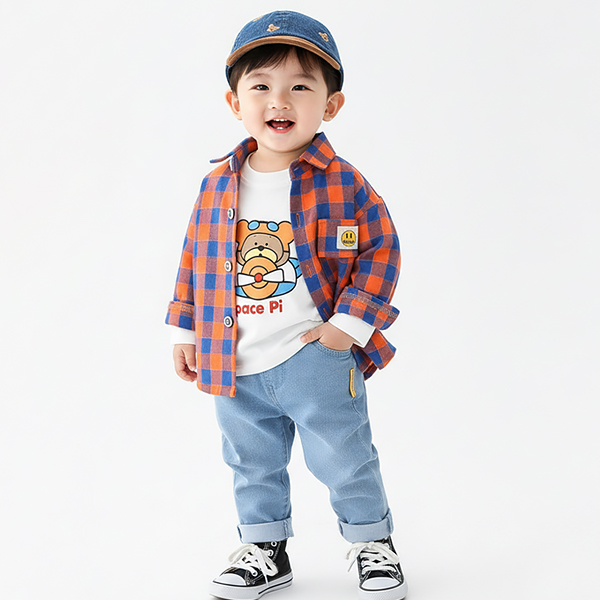 몽실이 데일리 체크 셔츠 상하복3PCS 유아 아동 가을 봄 간절기 외출복 등원복 39,900원