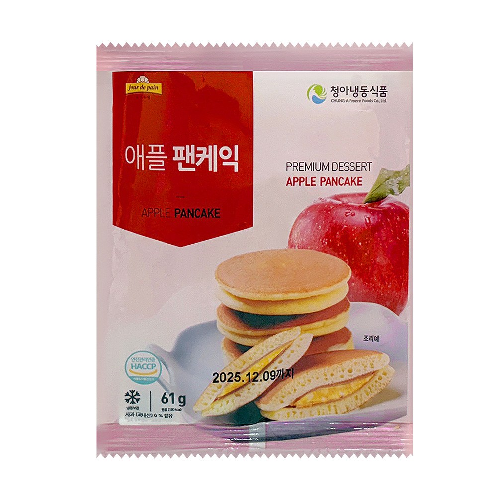 청아식품 애플잼 팬케이크 1박스 (61g 30개), 30개, 61g 30,500원