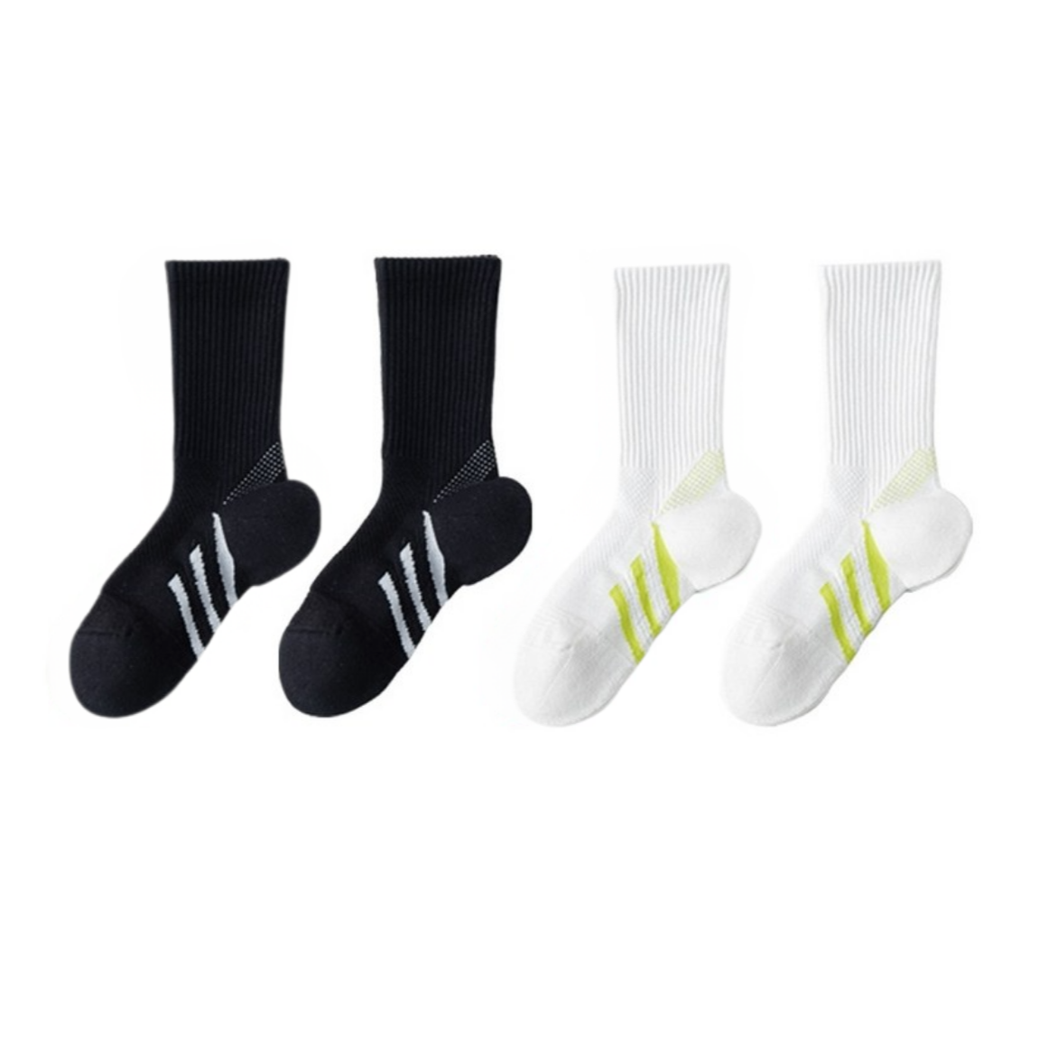 디투즈/DTUZI 여성용 러닝 헬스 등산 레깅스 기능성 장목양말 4켤레, 1세트, 4켤레세트(화이트+블랙 각2족 FREE) 14,680원